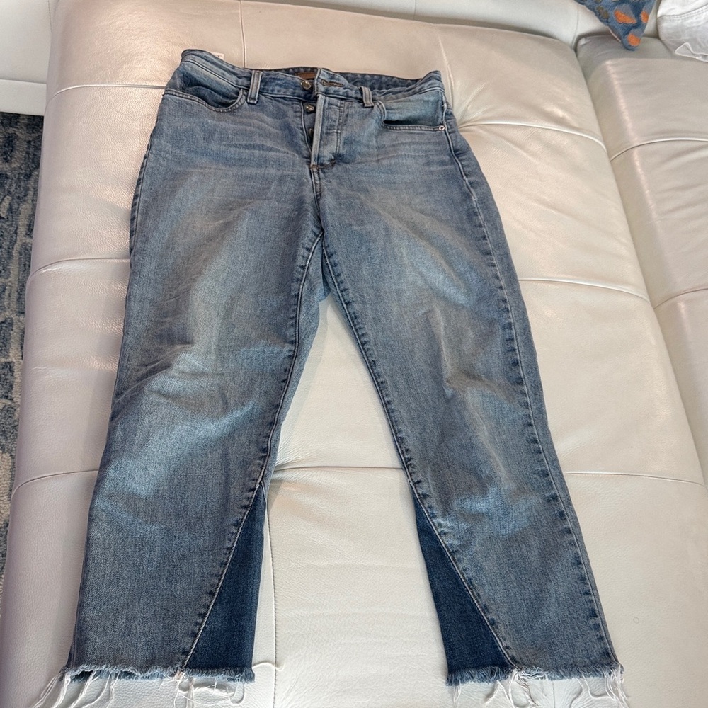Joe's Jeans High Rise Light Blue Ankle Cropped Denim